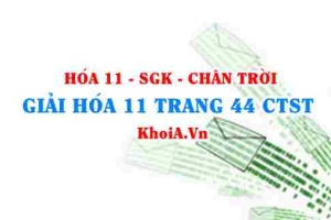 Giải Hóa 11 trang 44 Chân trời Sáng tạo